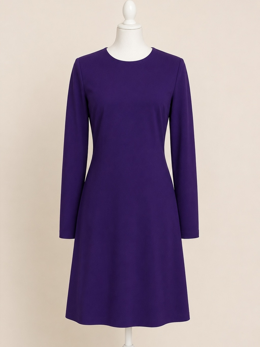 Amanda Uprichard • Indigo Long Sleeve Ponte A-Line Sheath Dress • Size L • NWT